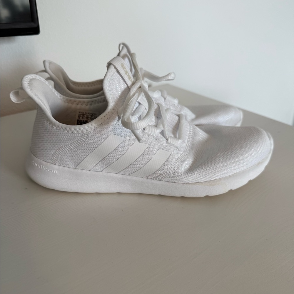 Adidas All-White Running Shoes